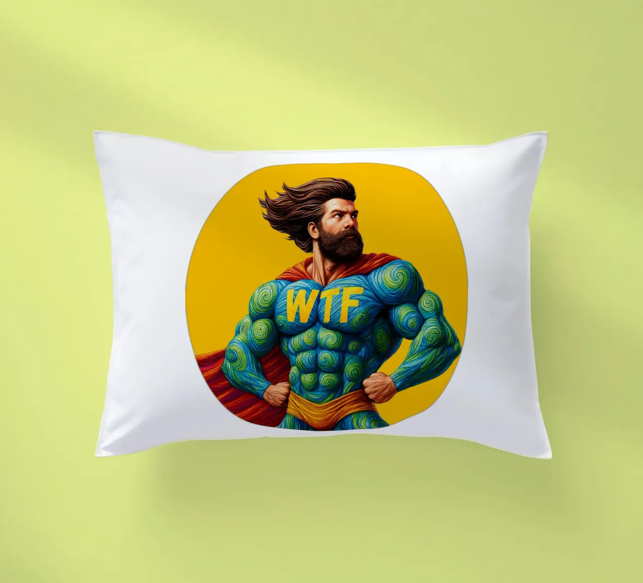 WTF MAN cuscino da Vintage Van Gogh