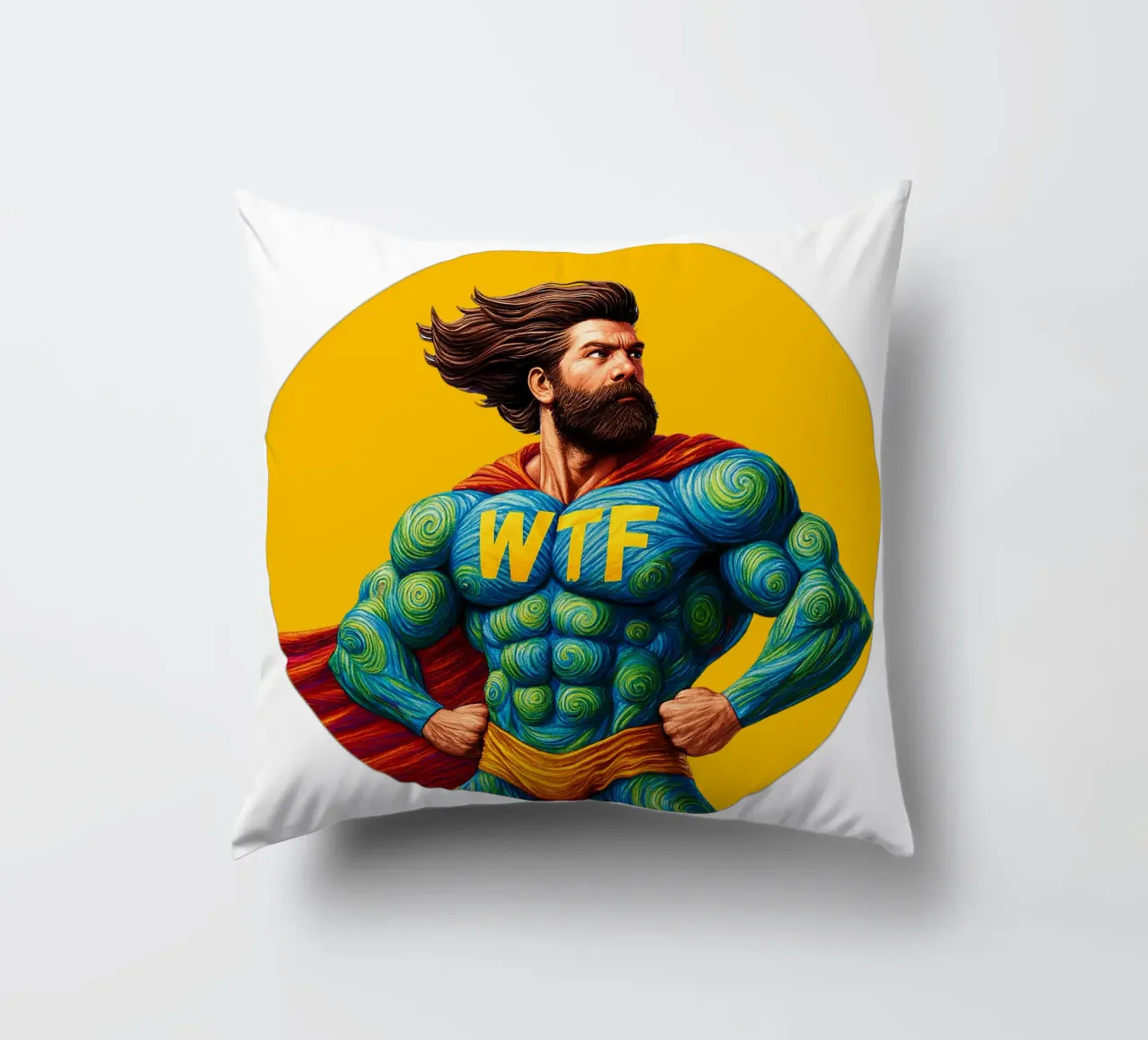 WTF MAN cuscino da Vintage Van Gogh