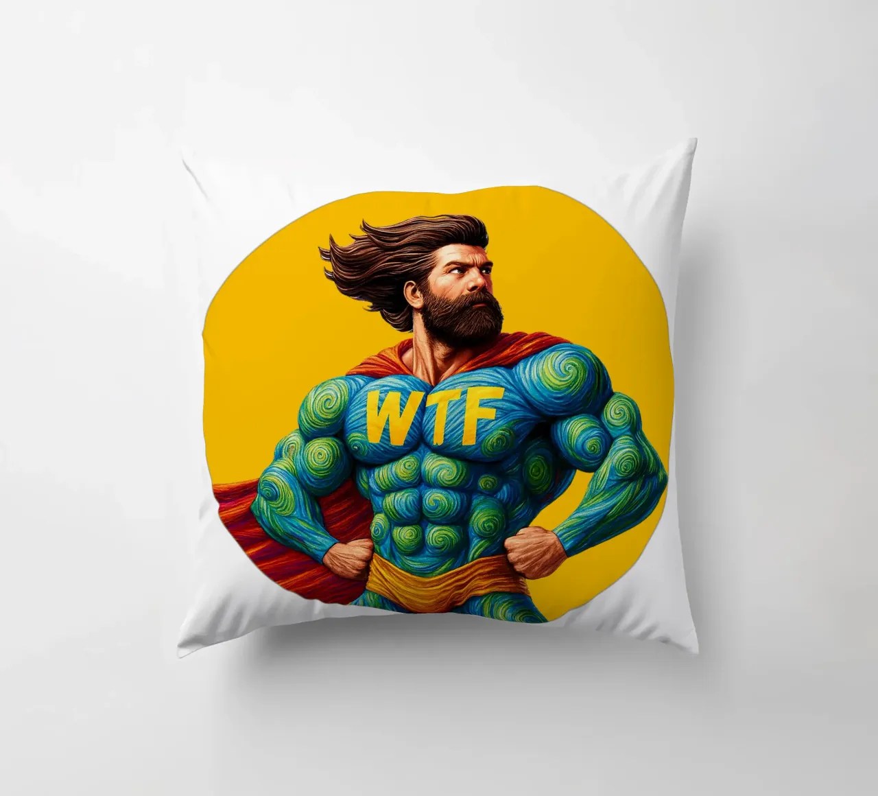 WTF MAN cuscino da Vintage Van Gogh
