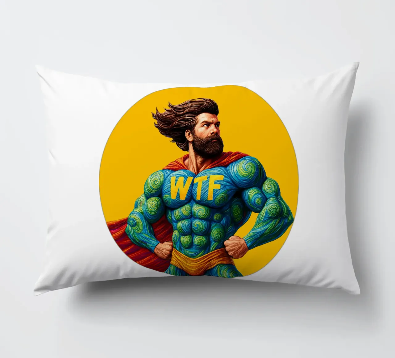 WTF MAN cuscino da Vintage Van Gogh