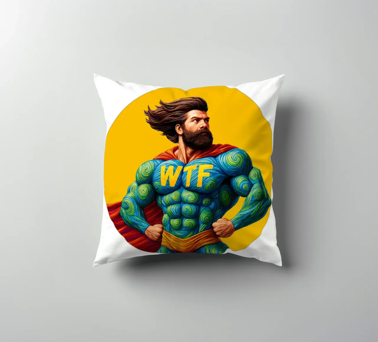 WTF MAN cuscino da Vintage Van Gogh