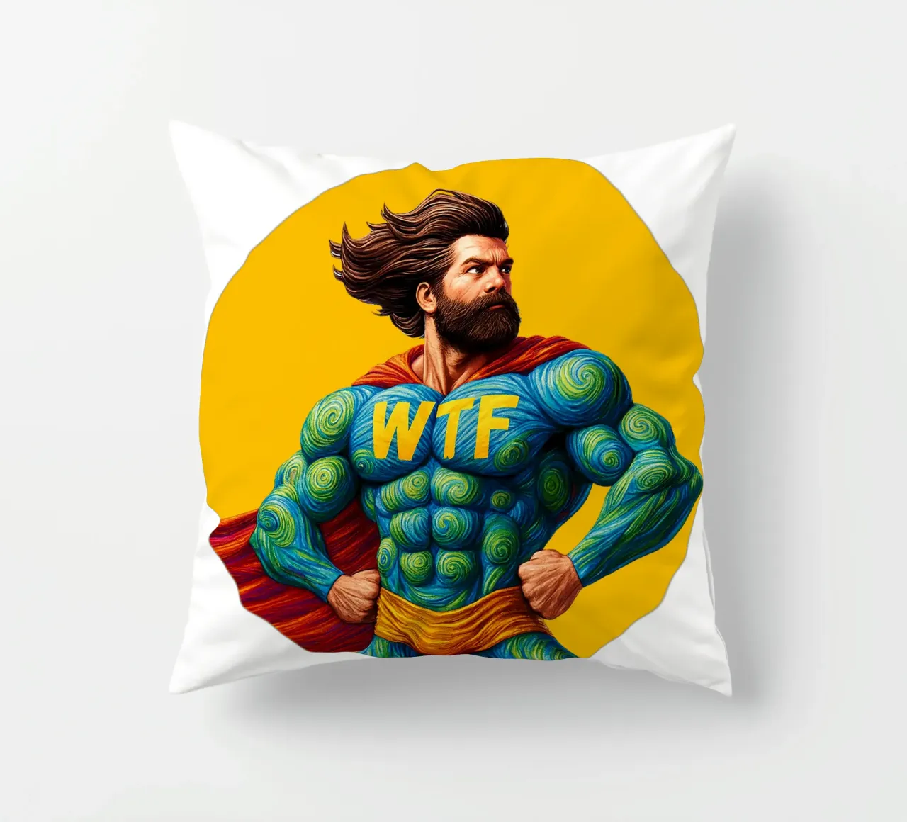 WTF MAN cuscino da Vintage Van Gogh