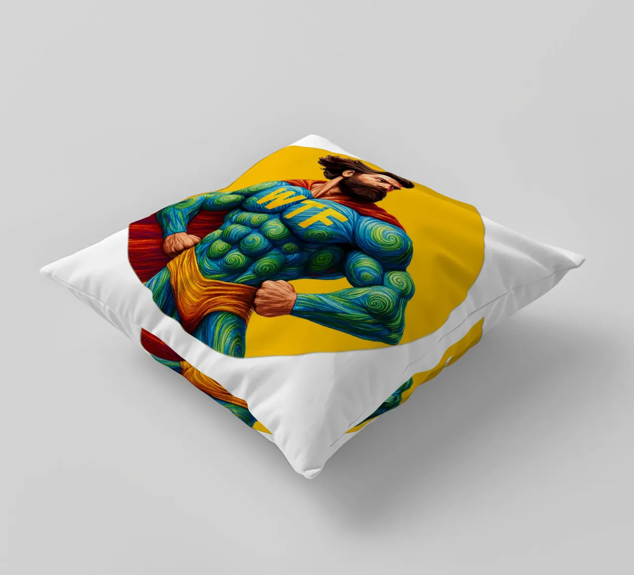 WTF MAN cuscino da Vintage Van Gogh