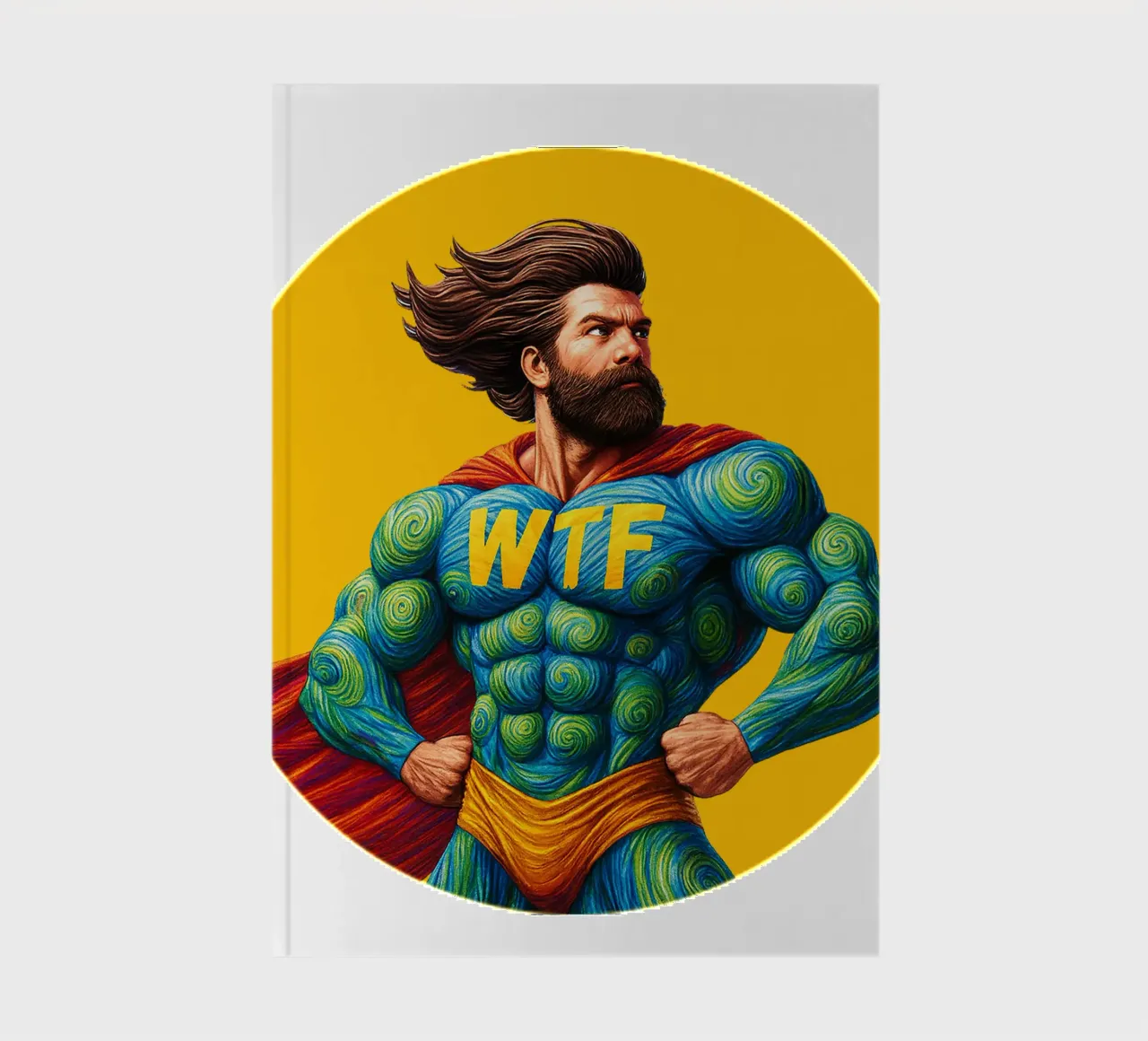 WTF MAN notebook by Vintage Van Gogh