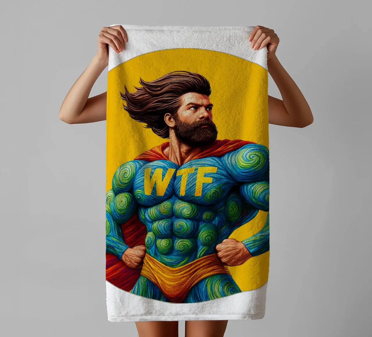 WTF MAN asciugamano da bagno da Vintage Van Gogh