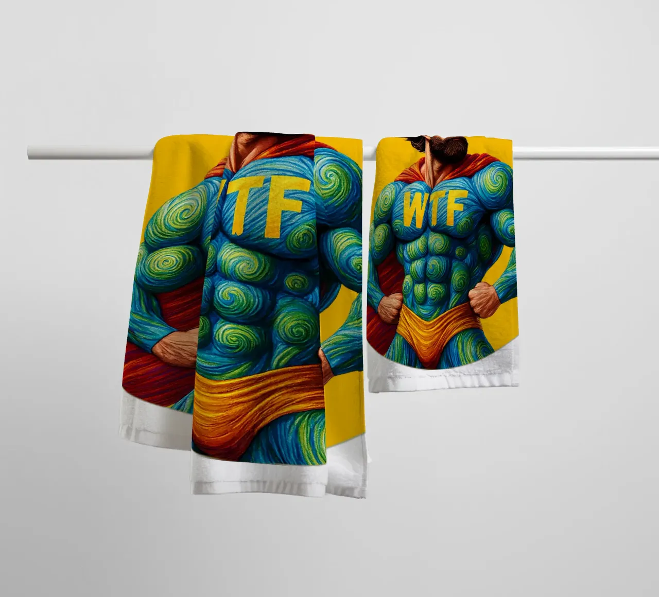 WTF MAN asciugamano da bagno da Vintage Van Gogh