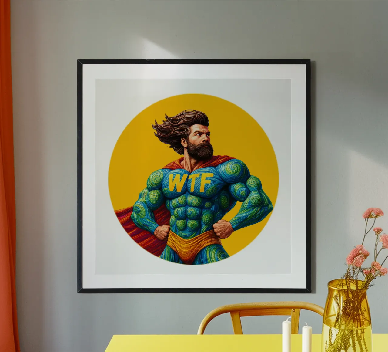 WTF MAN poster da Vintage Van Gogh