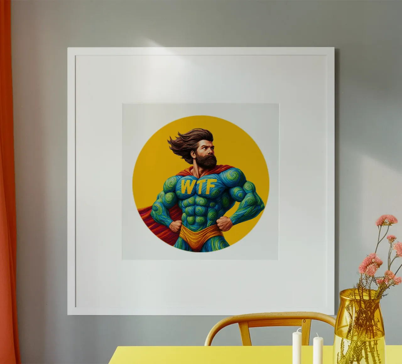 WTF MAN poster da Vintage Van Gogh