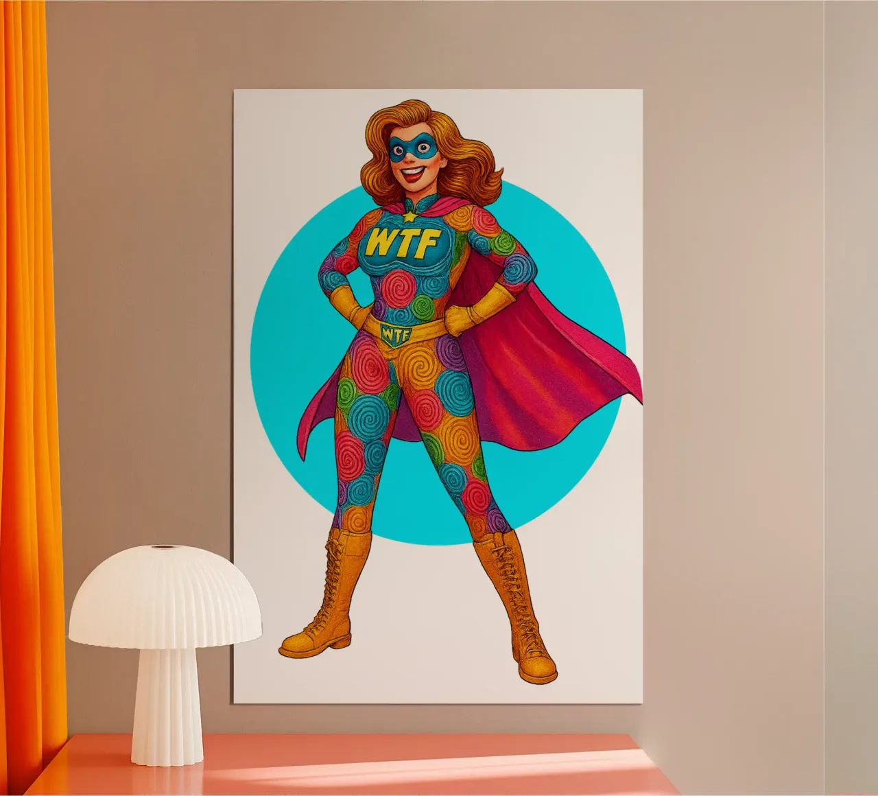 WTF WOMAN poster da Vintage Van Gogh