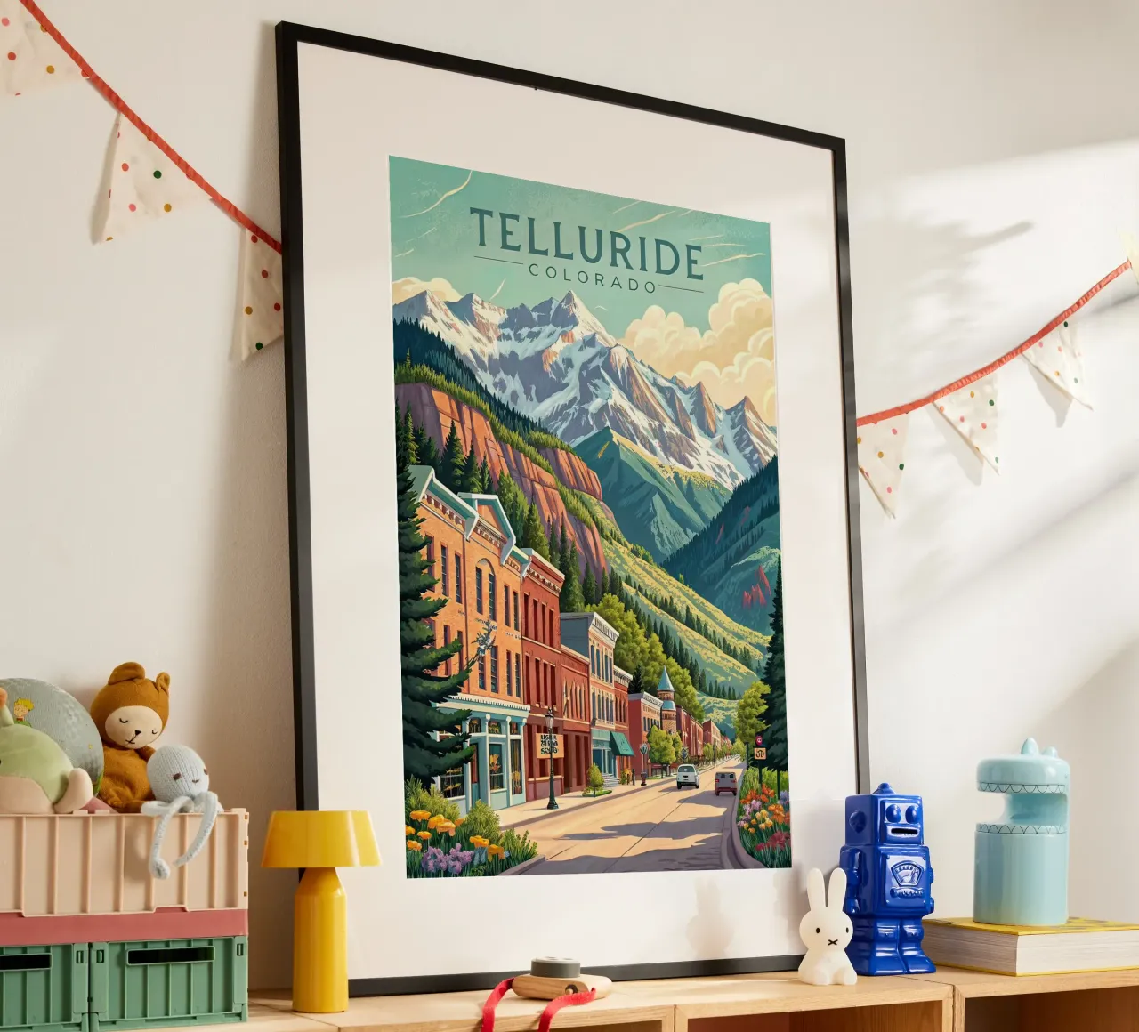 Poster di viaggio di Telluride Colorado poster da 🥝 KIWI STORE