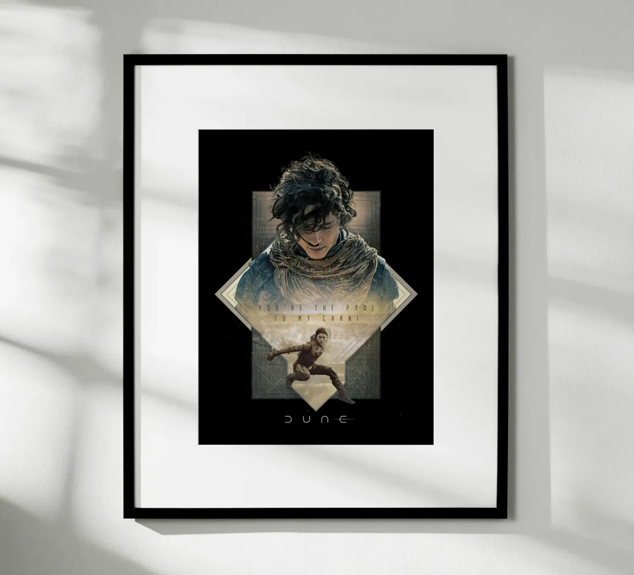 Tu sei il Paul della mia Chani poster con telaio in alluminio da Bone Studio
