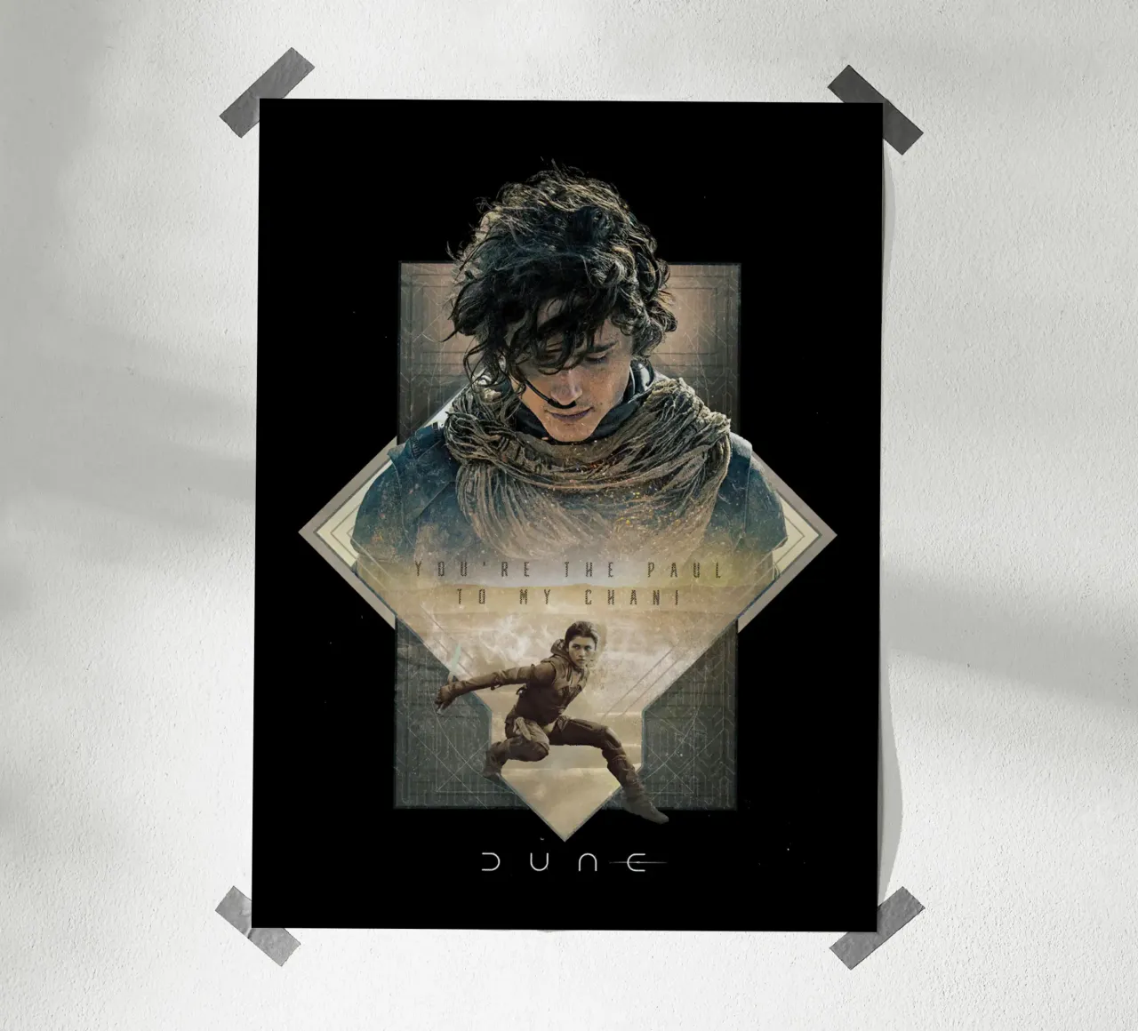 Tu sei il Paul della mia Chani poster con telaio in alluminio da Bone Studio