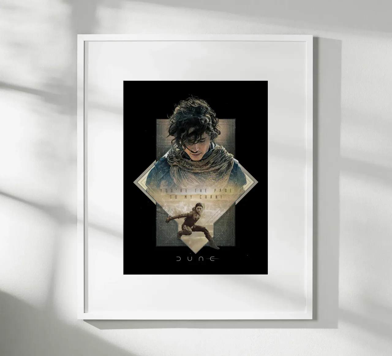 Tu sei il Paul della mia Chani poster con telaio in alluminio da Bone Studio