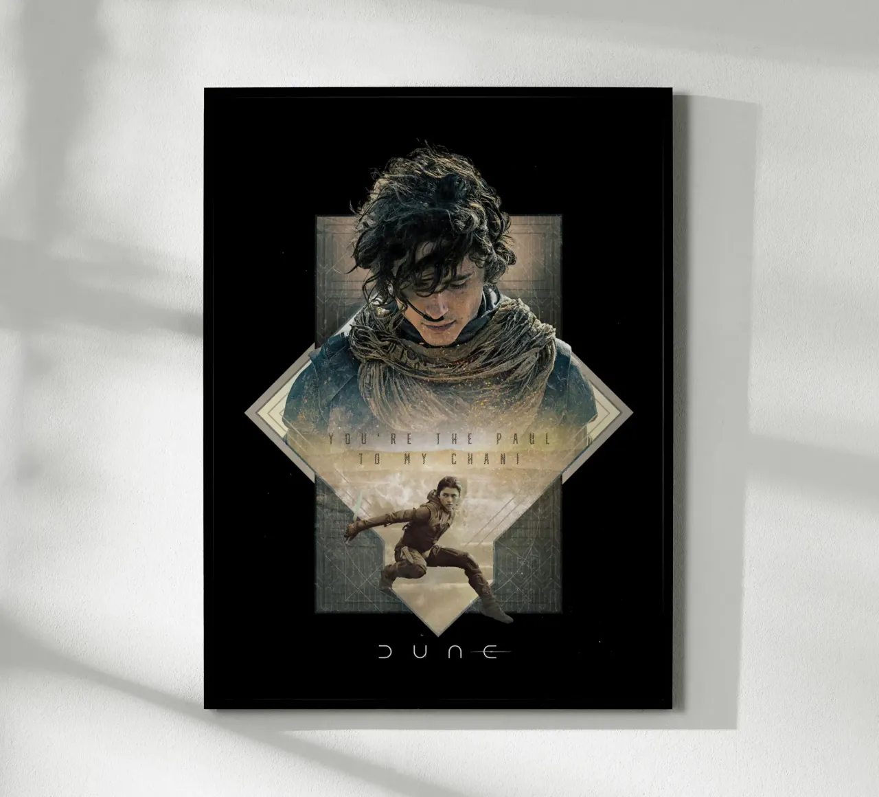Tu sei il Paul della mia Chani poster con telaio in alluminio da Bone Studio
