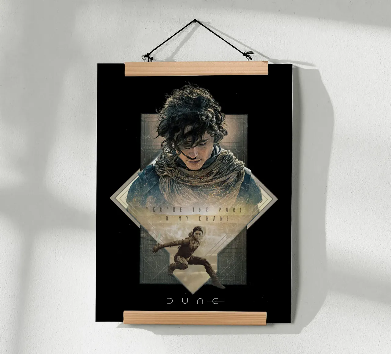 Tu sei il Paul della mia Chani poster con telaio in alluminio da Bone Studio