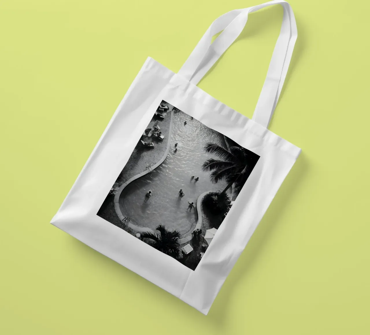 Retro Poolside borsa in juta da Mononoir