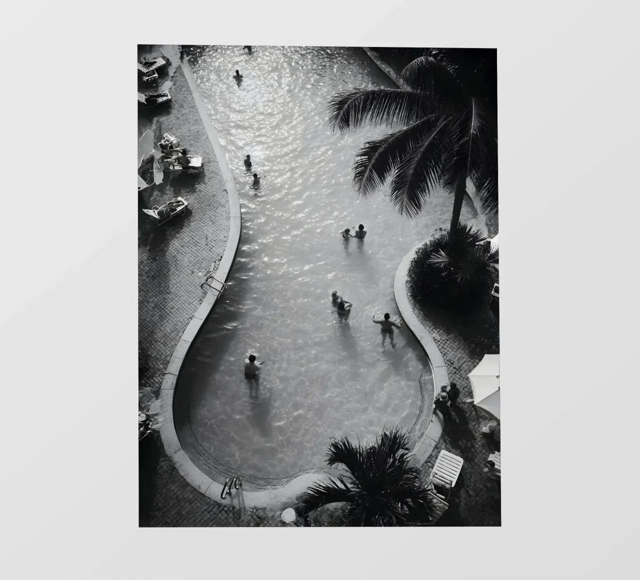 Retro Poolside telo in pvc da Mononoir