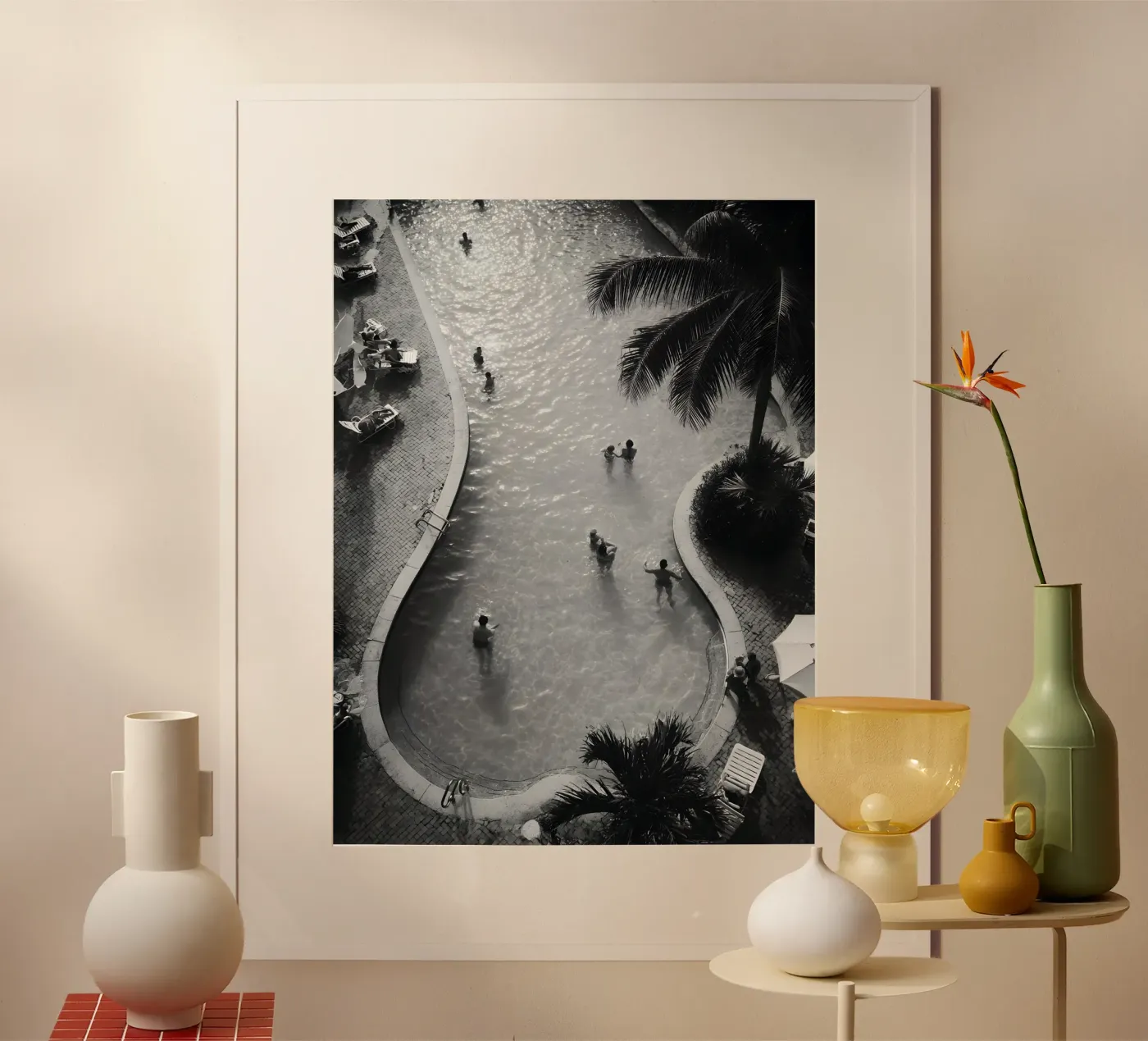 Retro Poolside Poster von Mononoir