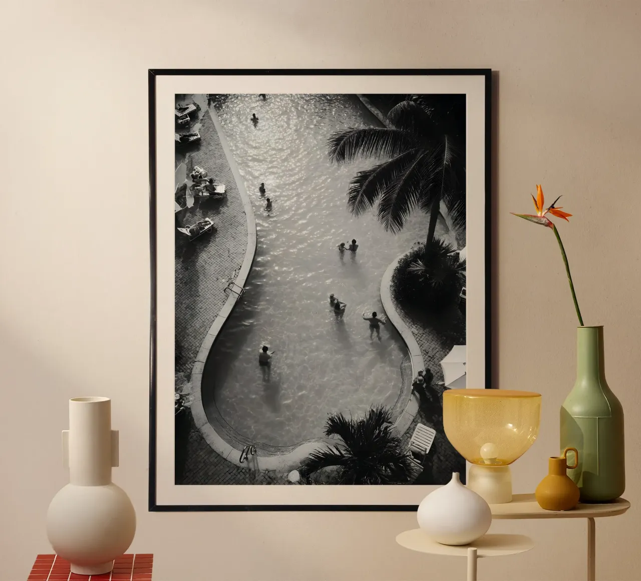 Retro Poolside poster da Mononoir