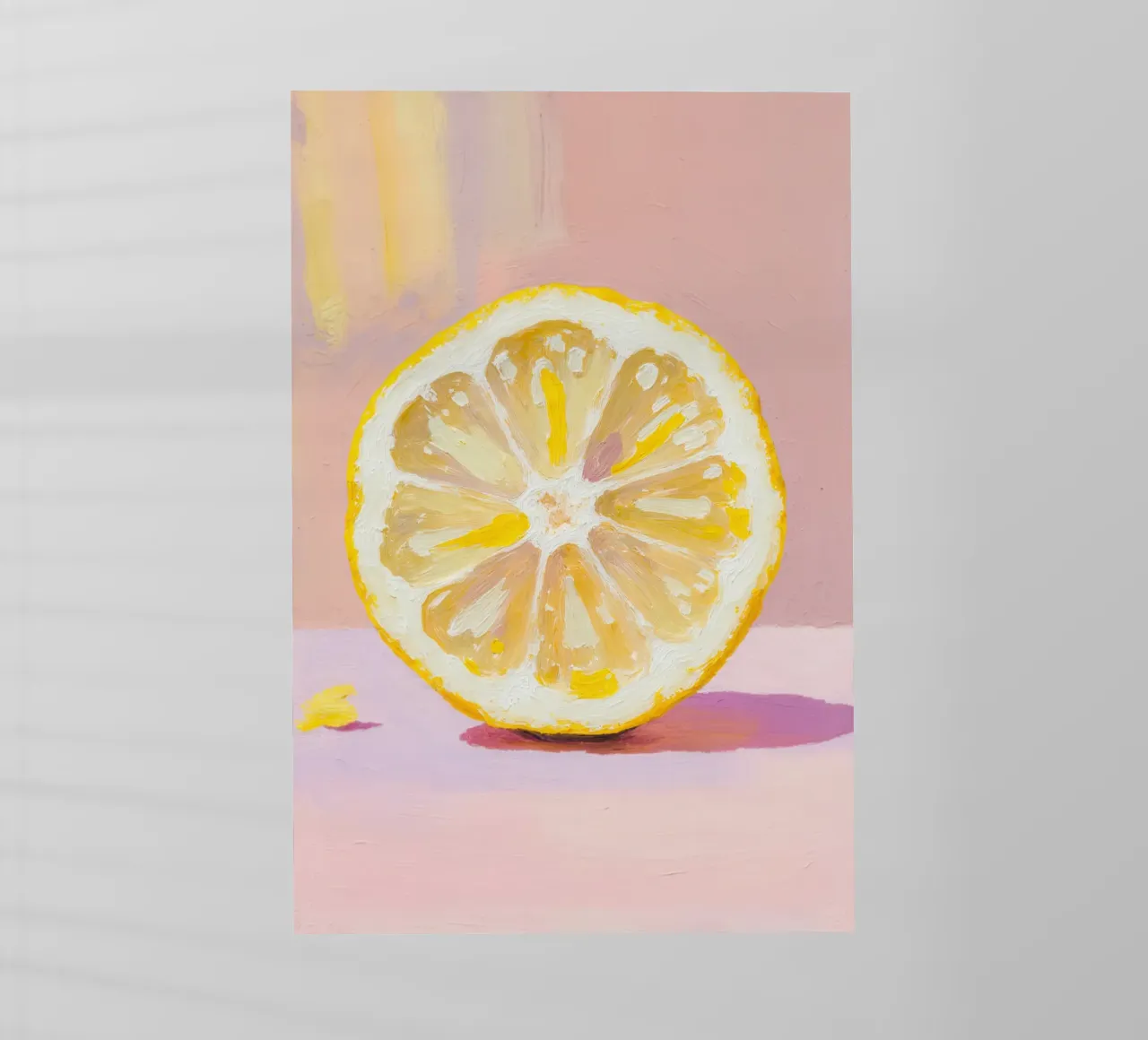Lemon Slice Painting pellicola backlit da Attaboy Dsgn