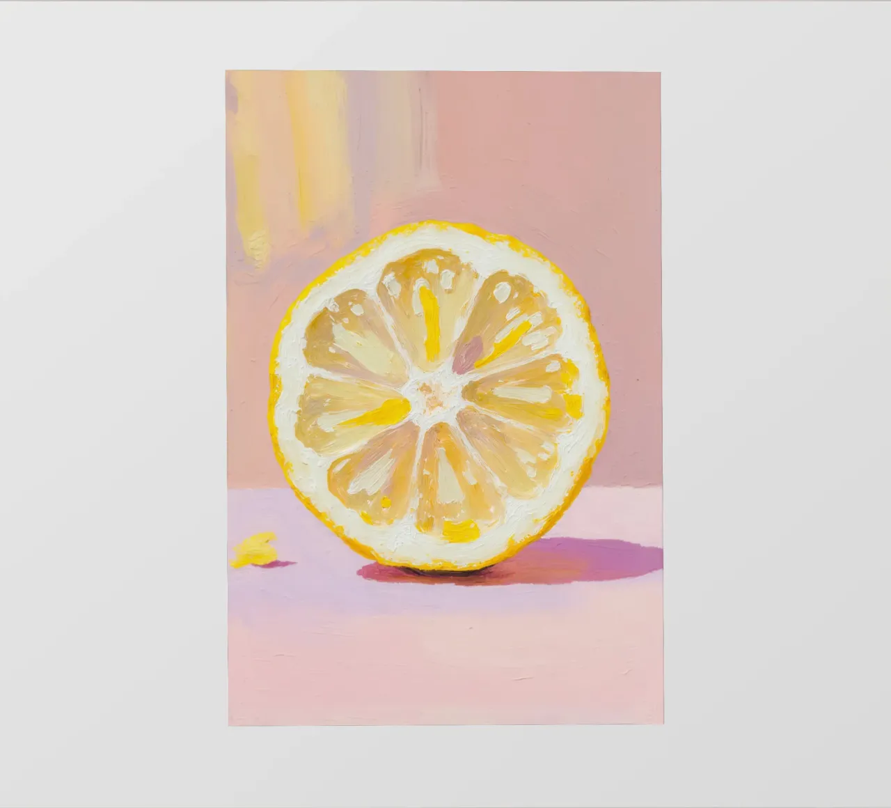Lemon Slice Painting pellicola backlit da Attaboy Dsgn