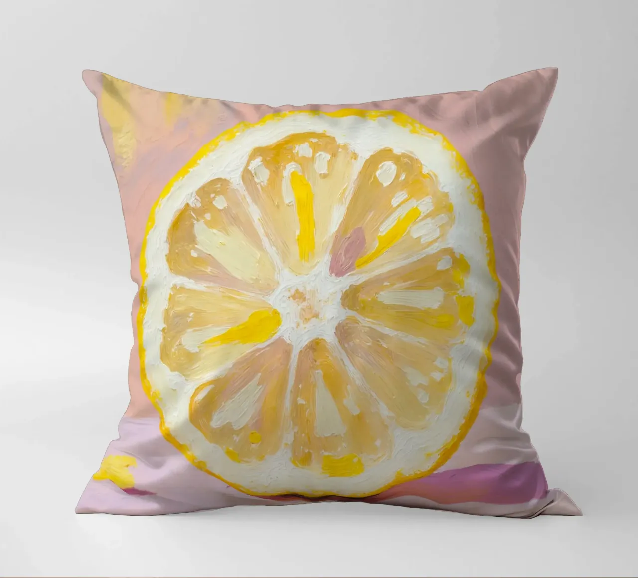 Lemon Slice Painting cuscino da Attaboy Dsgn