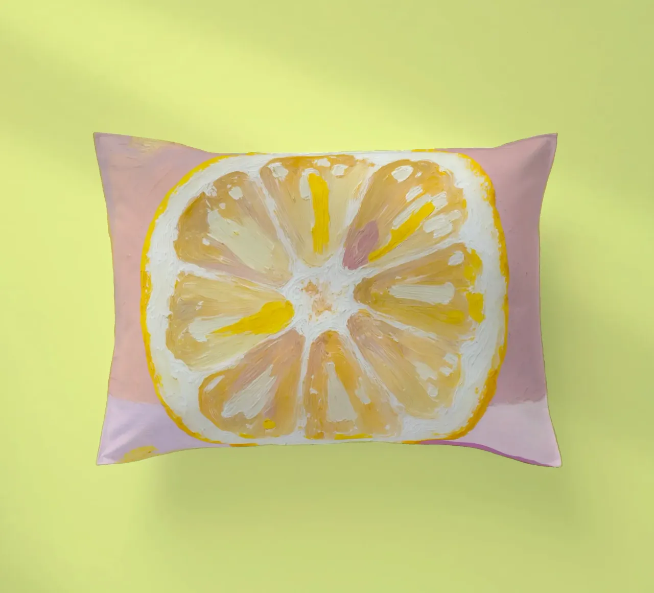 Lemon Slice Painting cuscino da Attaboy Dsgn
