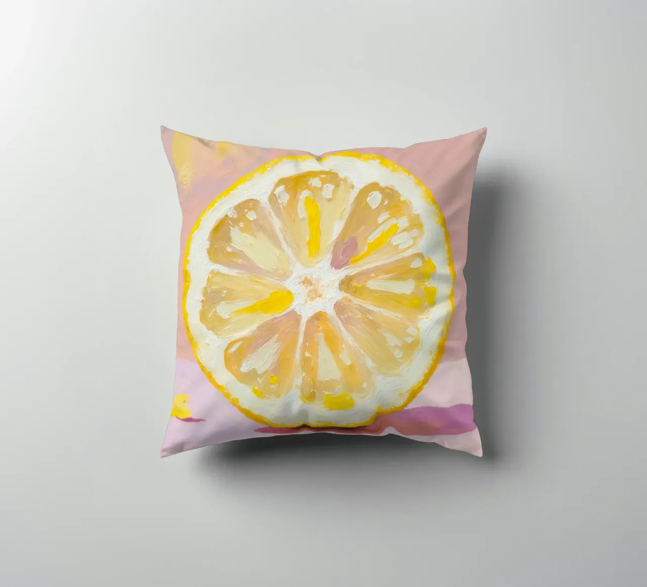 Lemon Slice Painting cuscino da Attaboy Dsgn