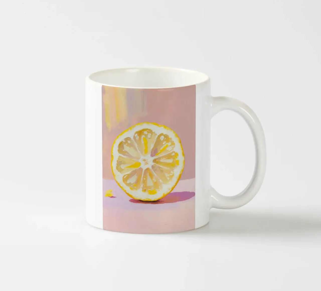 Lemon Slice Painting tazza in ceramica da Attaboy Dsgn