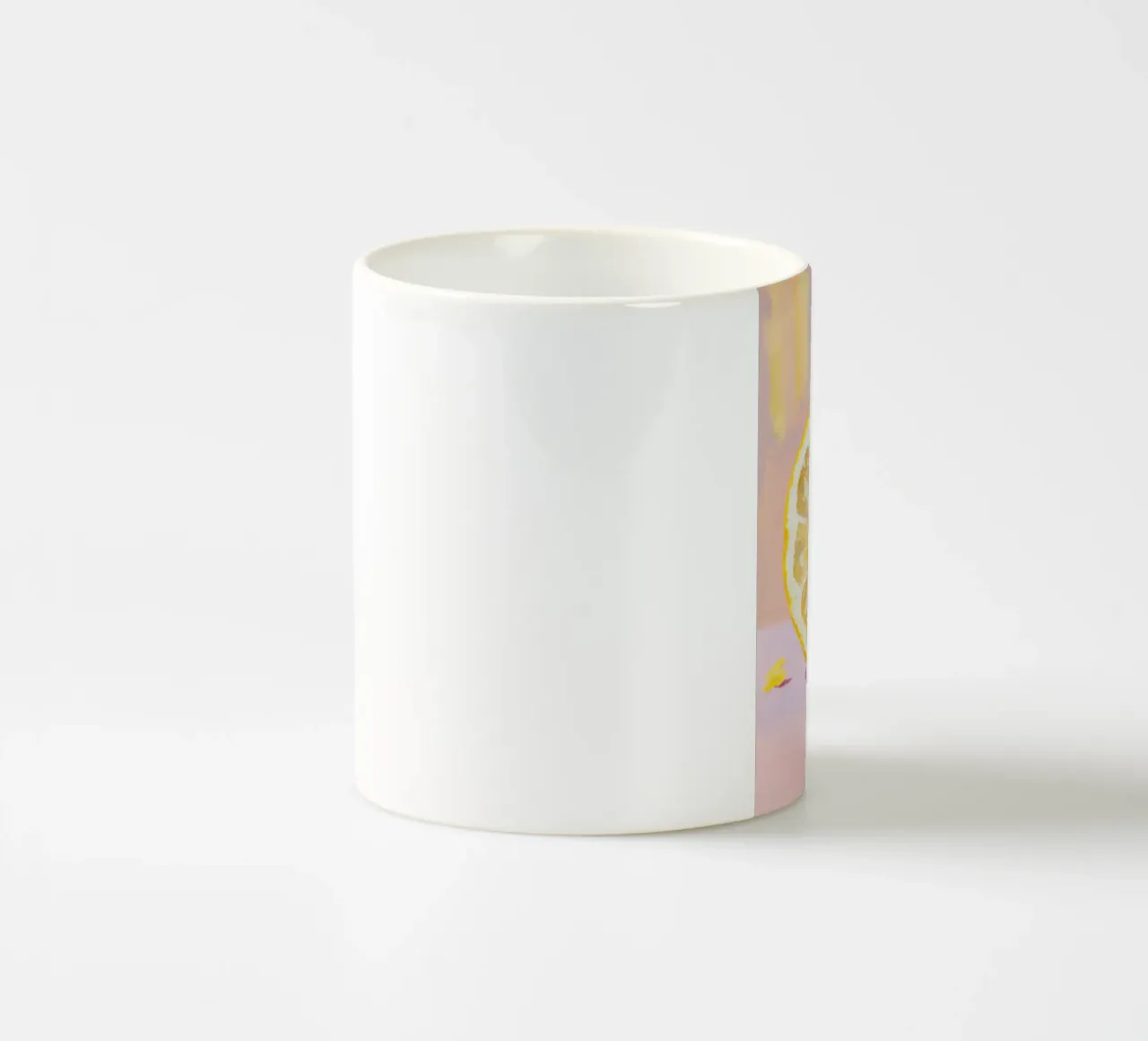 Lemon Slice Painting tazza in ceramica da Attaboy Dsgn