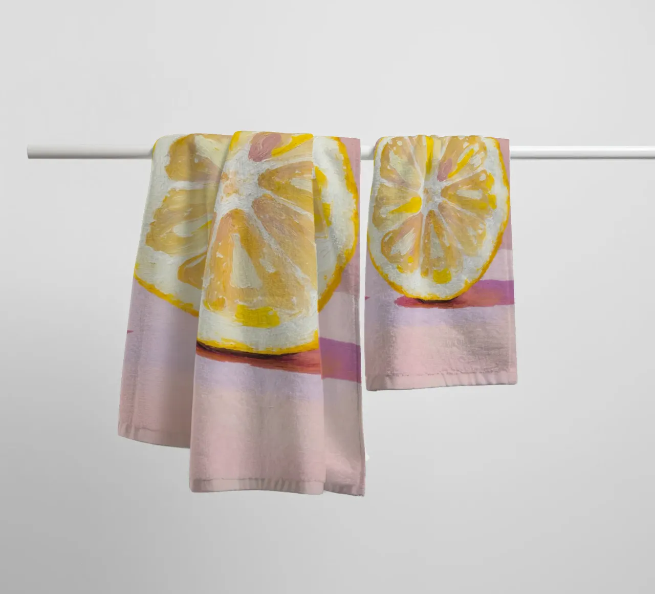 Lemon Slice Painting asciugamano da bagno da Attaboy Dsgn