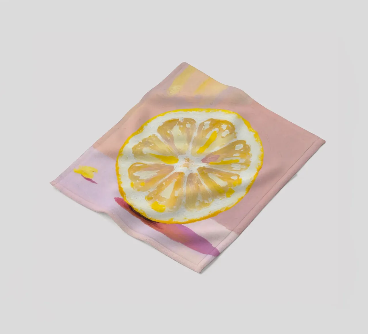 Lemon Slice Painting coperta in pile da Attaboy Dsgn