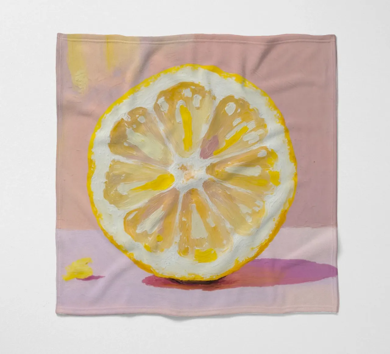 Lemon Slice Painting coperta in pile da Attaboy Dsgn