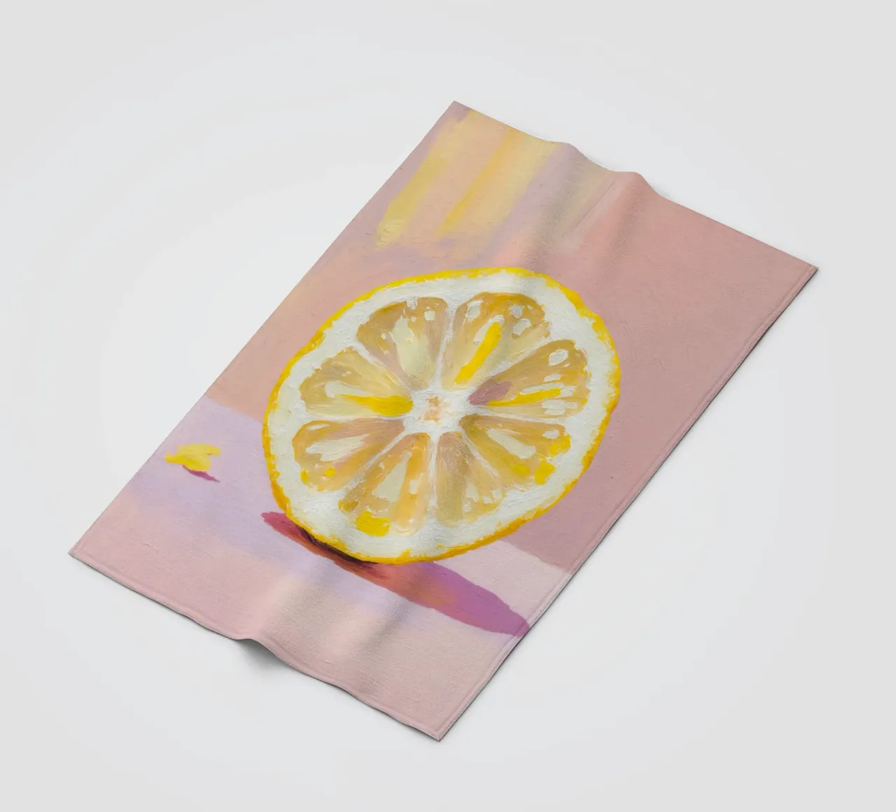 Lemon Slice Painting coperta in pile da Attaboy Dsgn