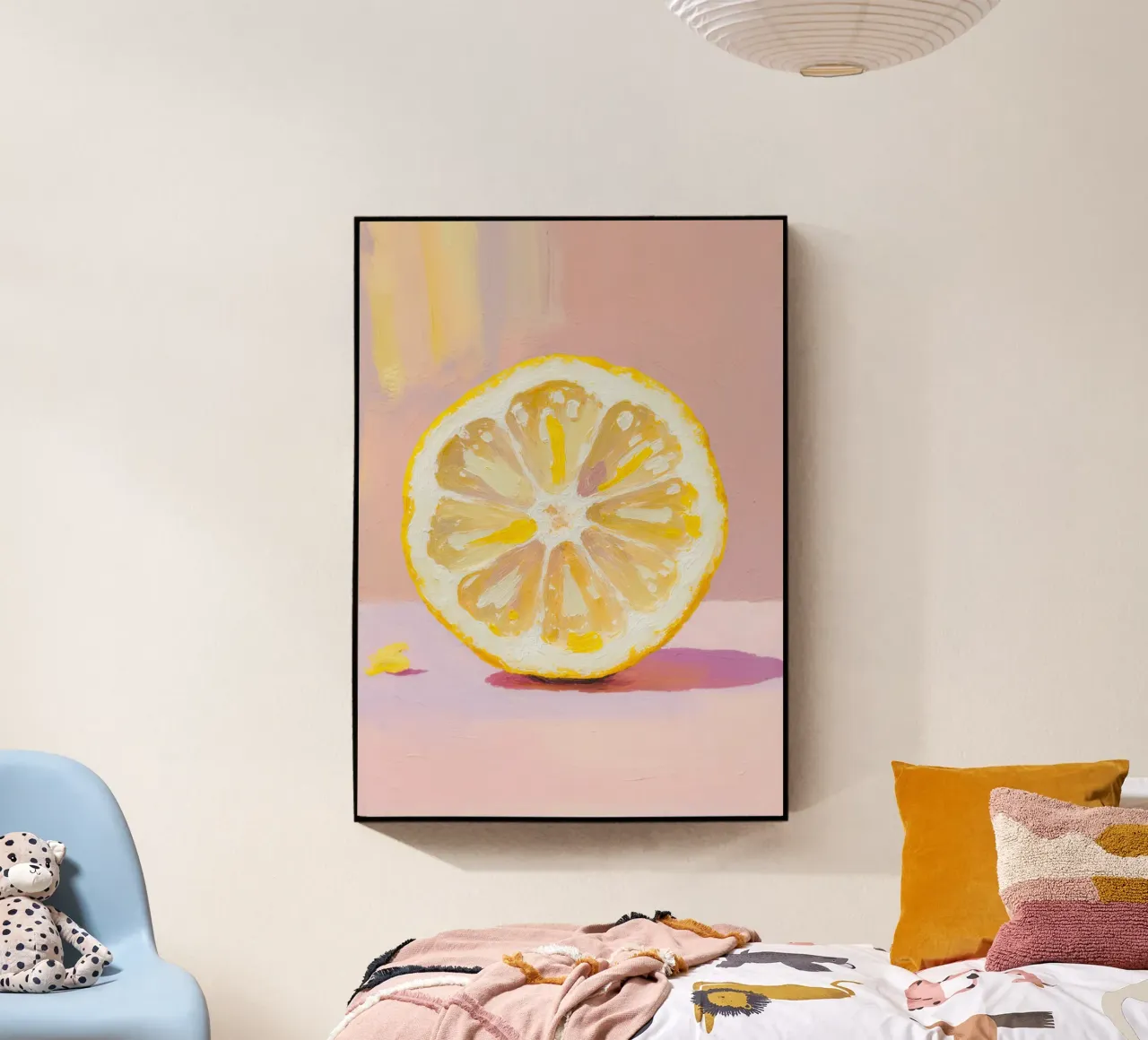 Lemon Slice Painting plexiglass da Attaboy Dsgn