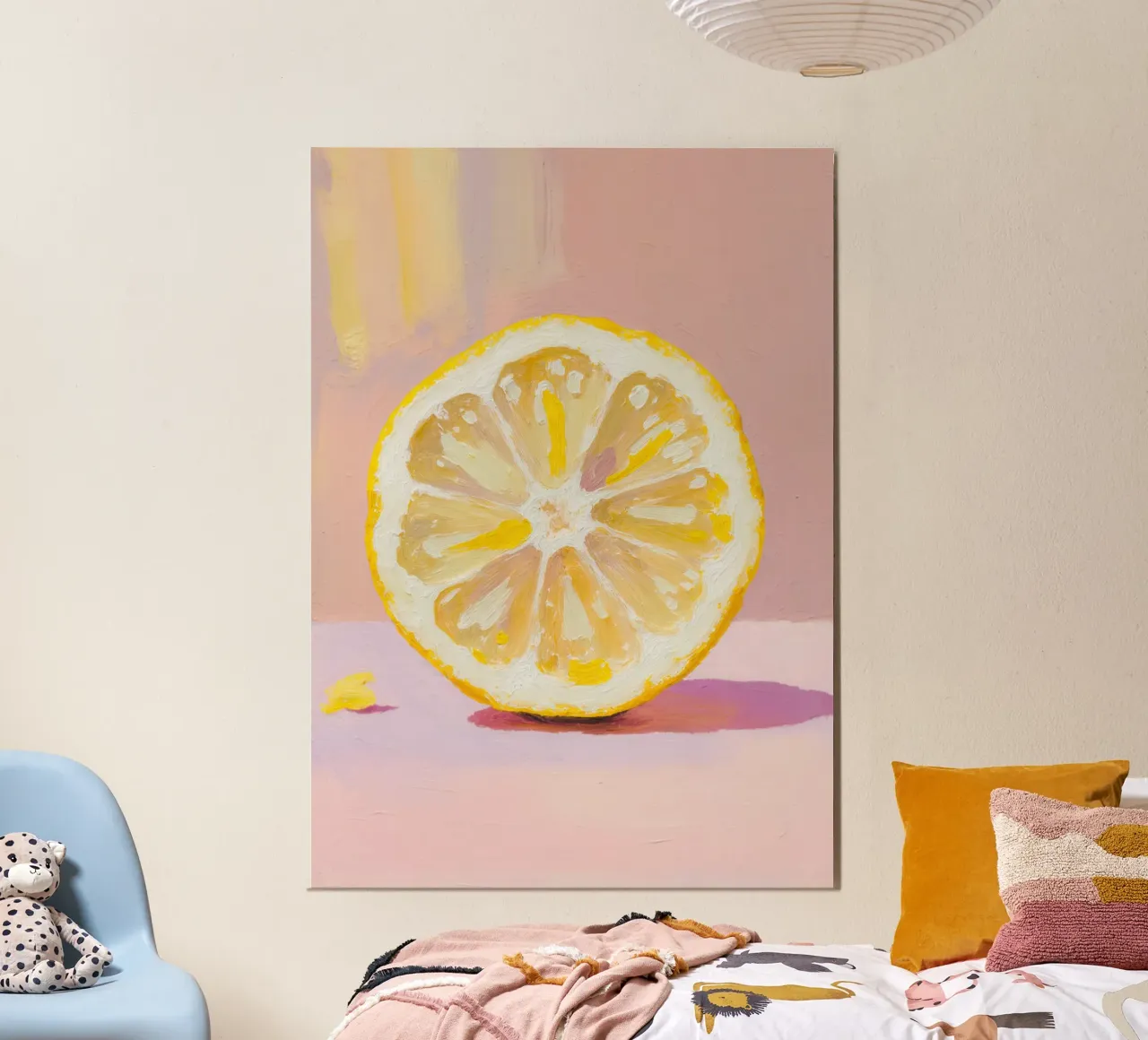 Lemon Slice Painting alluminio dibond da Attaboy Dsgn
