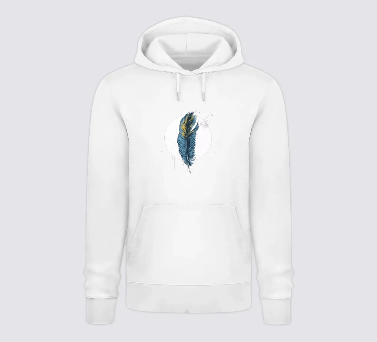 Feather in a circle III felpa con cappuccio da Balazs Solti