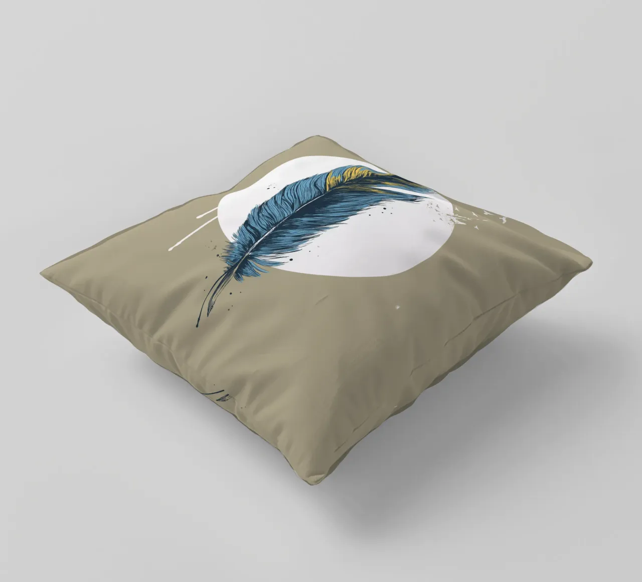 Feather in a circle III cuscino da Balazs Solti