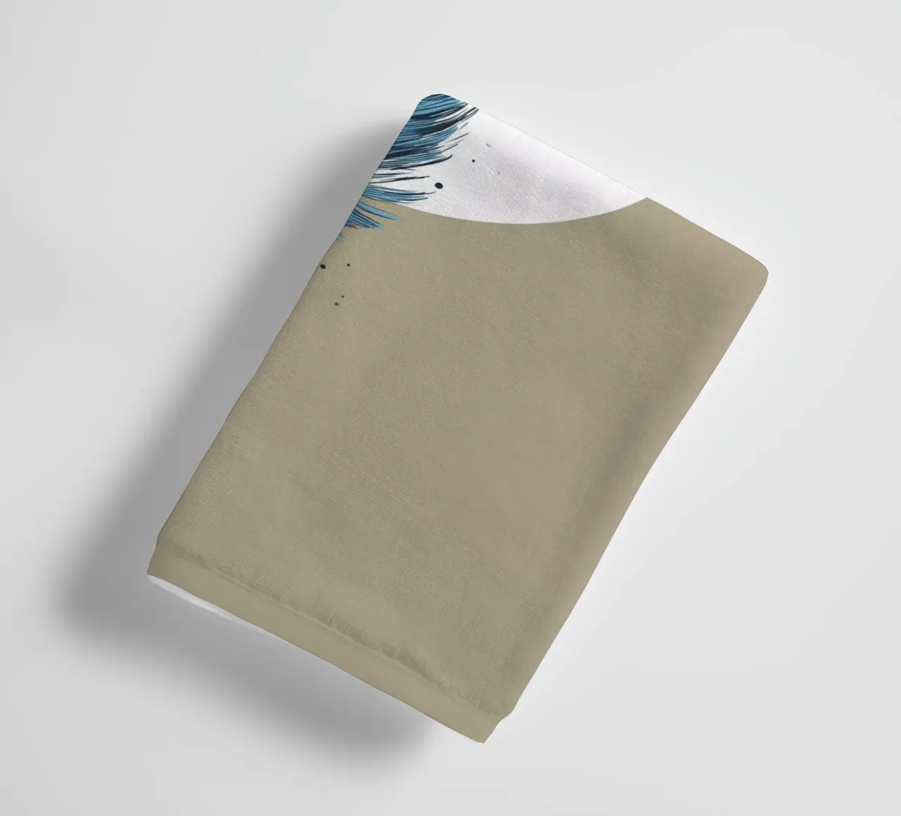 Feather in a circle III asciugamano da bagno da Balazs Solti