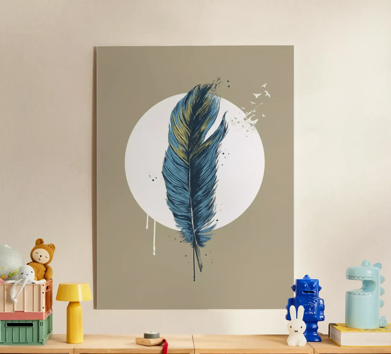 Feather in a circle III plexiglass da Balazs Solti