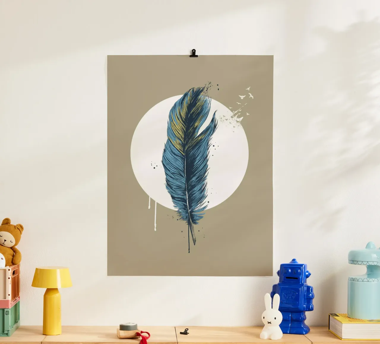 Feather in a circle III carta hahnemühle da Balazs Solti