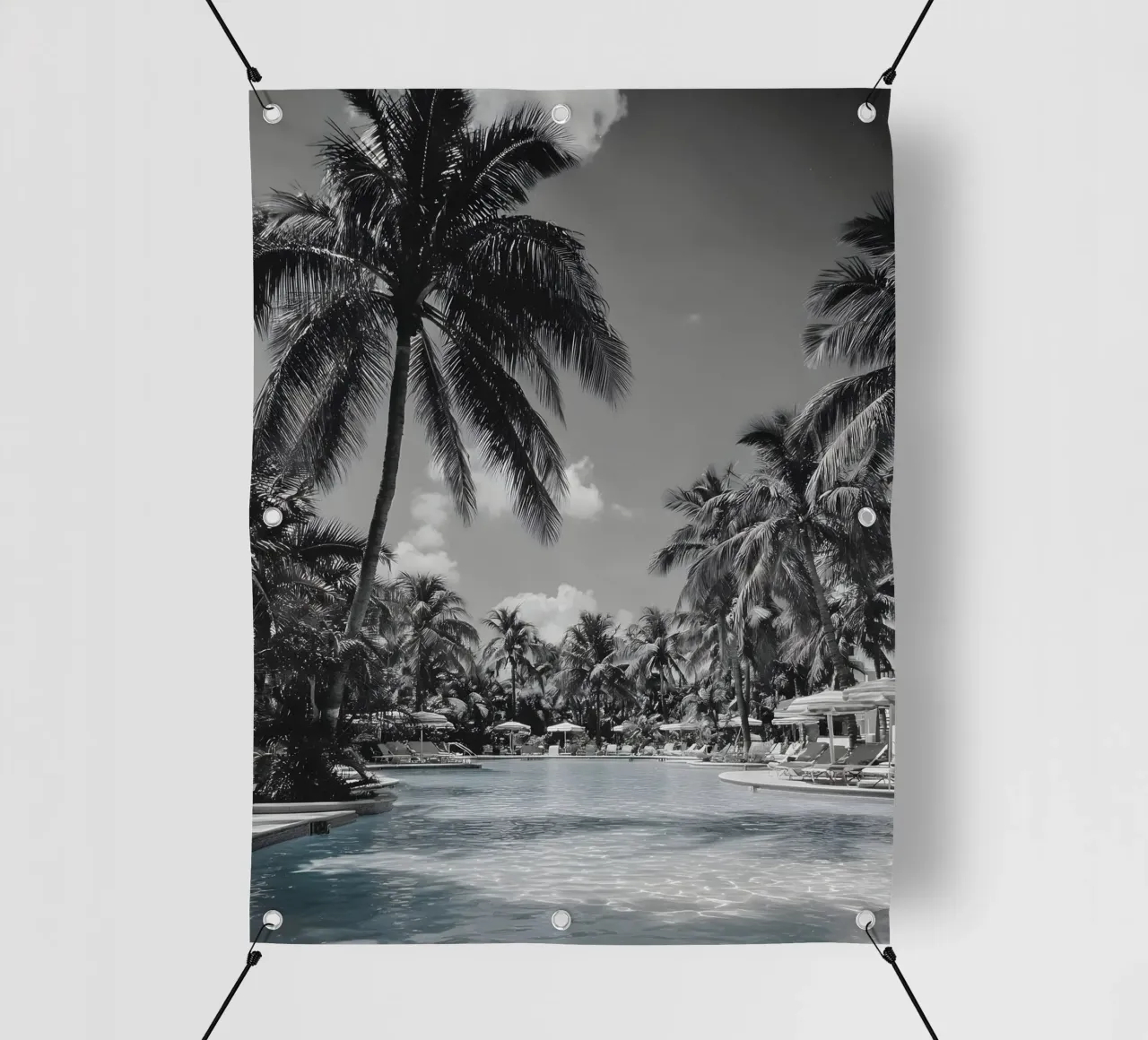 Retro Poolside telo in pvc da Mononoir