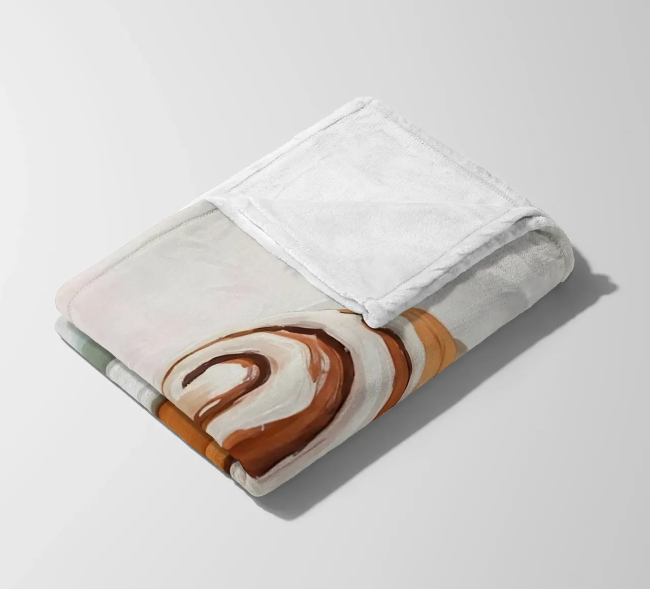 Cinnamon Roll Painting coperta in pile da Attaboy Dsgn