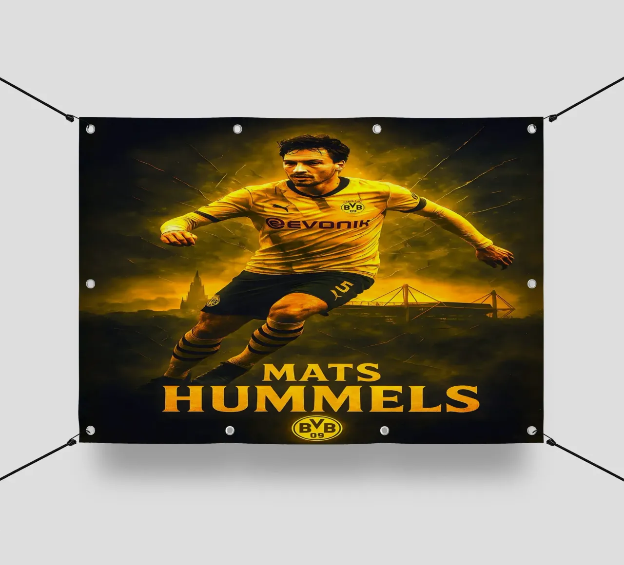 Mats Hummels telo in pvc da Cyberpunk Canvas