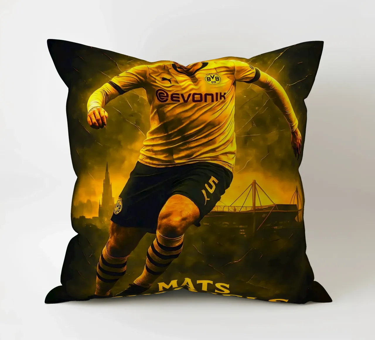 Mats Hummels cuscino da Cyberpunk Canvas