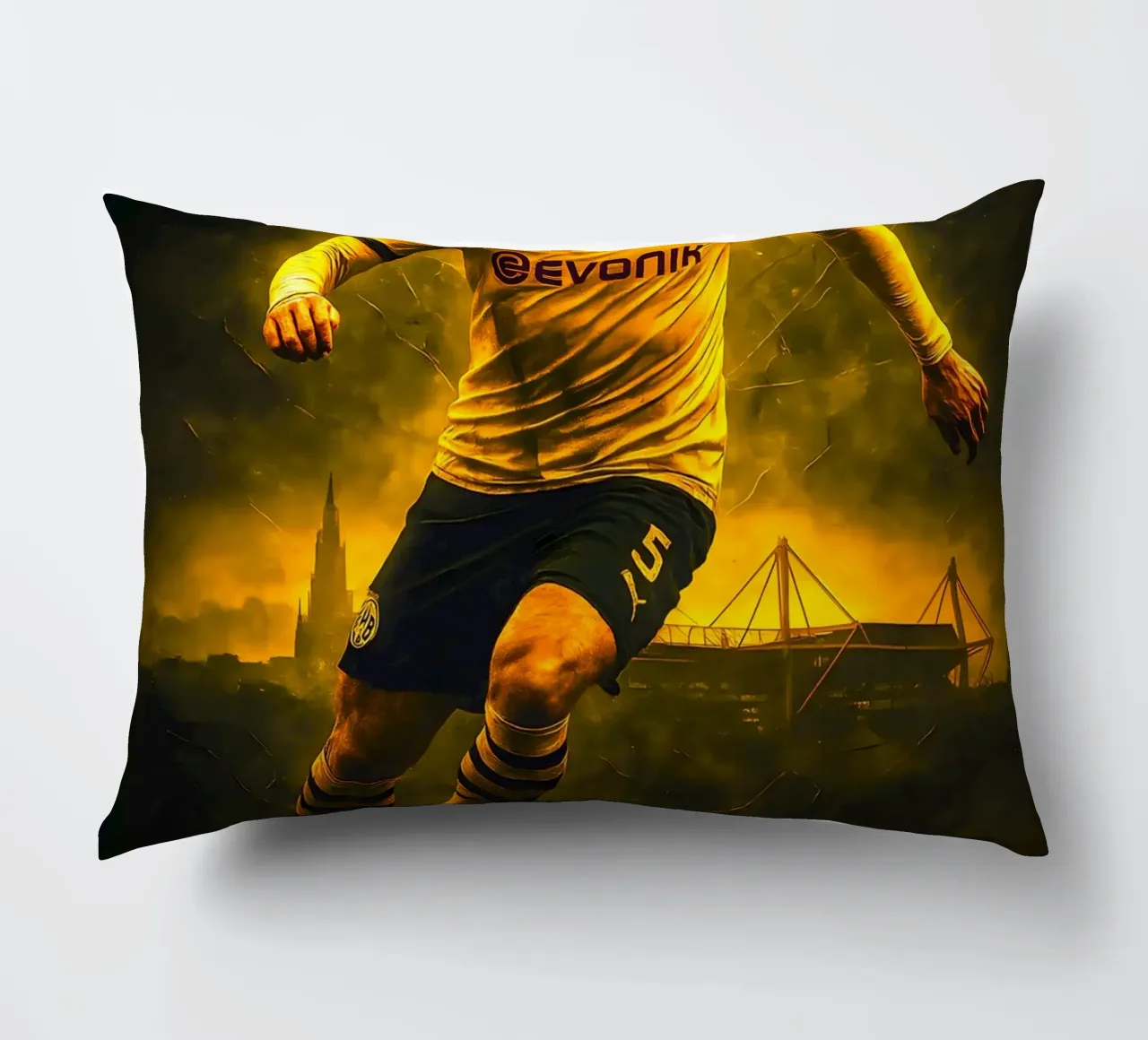 Mats Hummels cuscino da Cyberpunk Canvas
