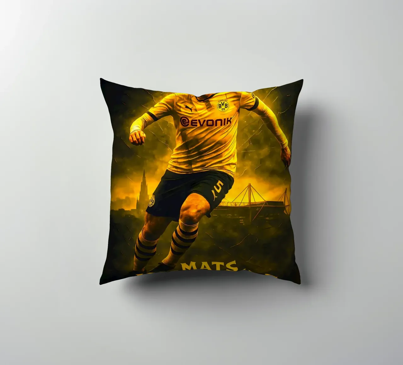 Mats Hummels cuscino da Cyberpunk Canvas