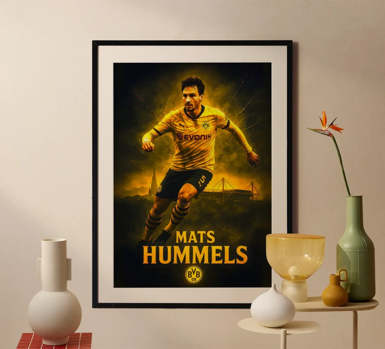 Mats Hummels poster da Cyberpunk Canvas
