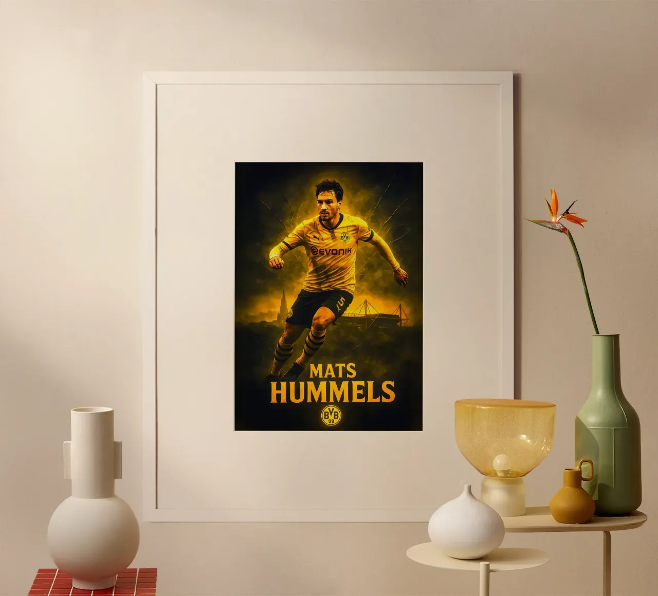Mats Hummels poster da Cyberpunk Canvas