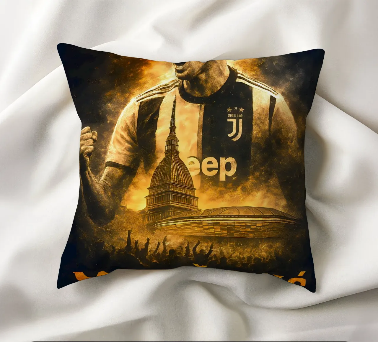 Mario Mandzukic cuscino da Cyberpunk Canvas